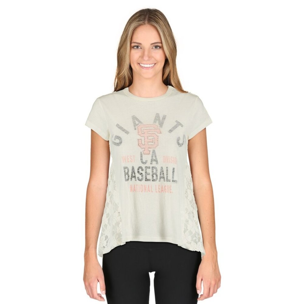 NWT Touch Alyssa Milano Large San Fran Giants Tee